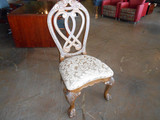 60' Rob and Stuckey Dining Room Table with Beveled Glass Top and (5) Chair set