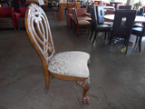 60' Rob and Stuckey Dining Room Table with Beveled Glass Top and (5) Chair set