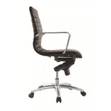 Zetti Mid Back Executive Black Leather Chair