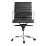 Zetti Mid Back Executive Black Leather Chair