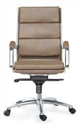 Livello High Back Latte Executive Leather Chair