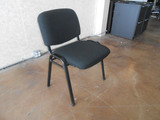 Link Stacking Black Guest Chair