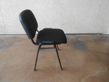 Link Stacking Black Guest Chair