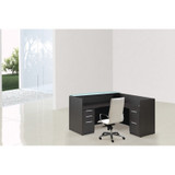 Reception Desk with White Frost Transactional Top