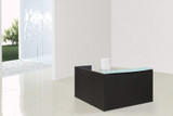 Reception Desk with White Frost Transactional Top