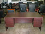 Roque Brothers Furniture 36 X 72 Double Pedestal Desk Mahogany
