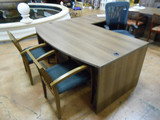 New Cherryman Amber Laminate L Shape Desk
