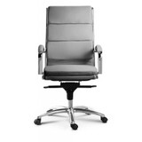 Livello High Back Grey Executive Leather Chair