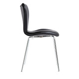 Ekto Visitor Black Leather Chair