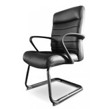 Nuovo Black Leather Visitor's Chair