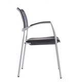 Slim Visitor Black Chair (Tungsten)