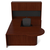 Cherryman Ruby P-Shape U-Desk