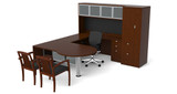 Cherryman Jade P-Shape U-Desk w/ Hutch & Wardrobe (Left & Right) Cherryman Jade P-Shape U-Desk w/ Hutch & Wardrobe (Left & Right)
