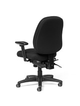 Madrid Mid-Back Fully Upholstered Intensive Task Chair w/ Seat Slider