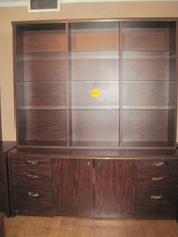 Storage hutch with glass (Call 407 896 1251 for delivery)