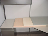 Cubicle furniture finishes