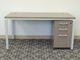Desk with box/box file