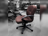 Allsteel Swivel Office Chair Burgundy