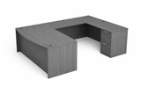KUL Bow Front U-Shape Desk  71×108 w/1BBF And 1FF Ped