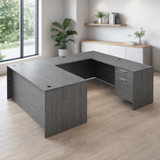 KUL U-Shape Desk  71×108 w/ 2BF Ped