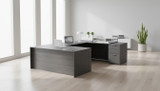 KUL U-Shape Desk  71×108  w/ 1BBF And 1FF Ped