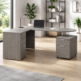 KUL D-Top L-Shape Desk  71×72  w/ 1 FF And 1 Mobile Ped BF