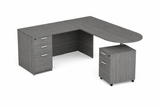 KUL D-Top L-Shape Desk  71×72  w/ 1 BBF And 1 Mobile Ped BF