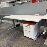Haworth Compose Connections Height Adjustable Workstation 30x72 | Sit-Stand Desk Solution