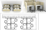 AIS 4x4 Telemarketing Cubicles Orlando Florida