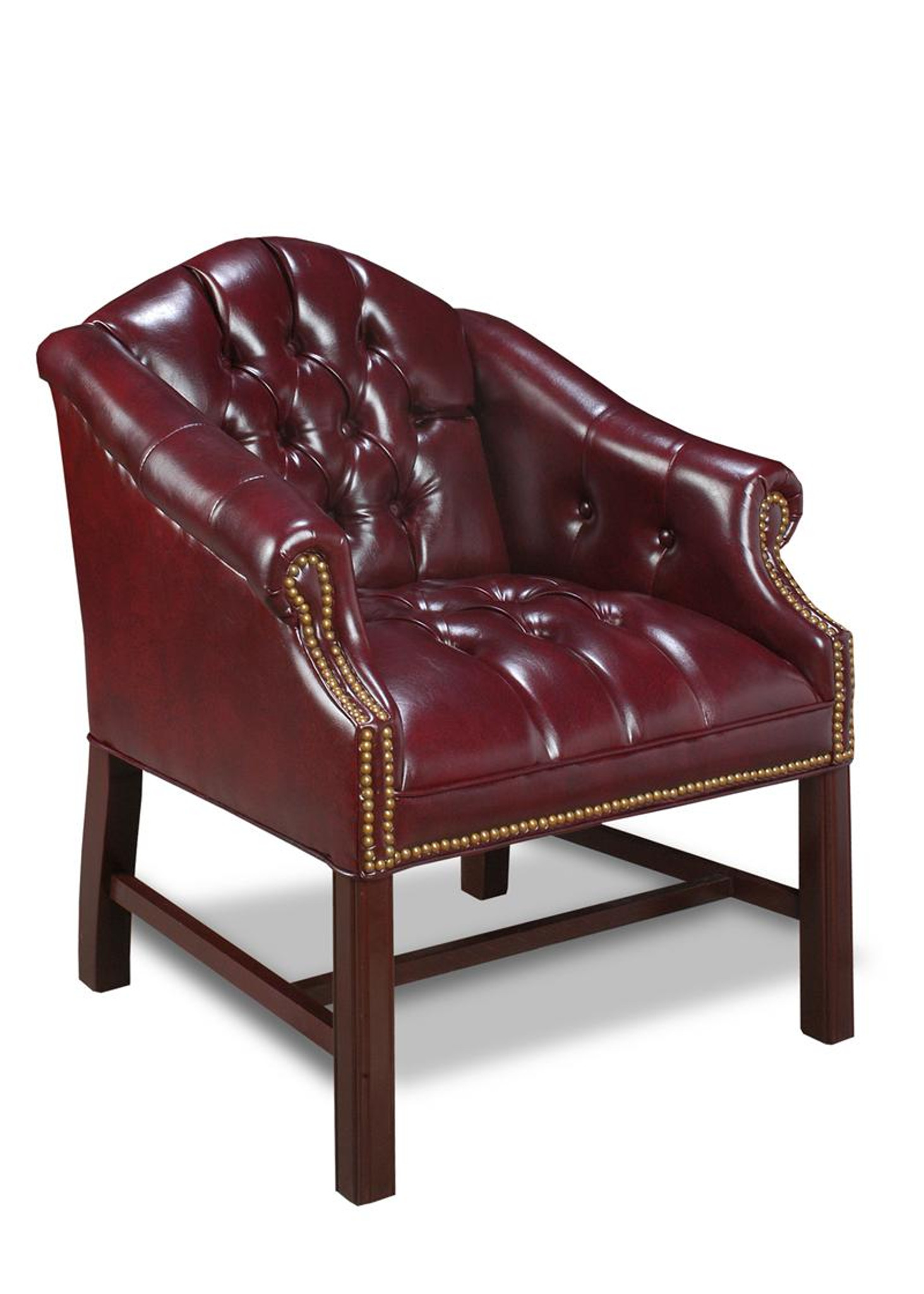 Barrel Chair Traditional OxBlood 