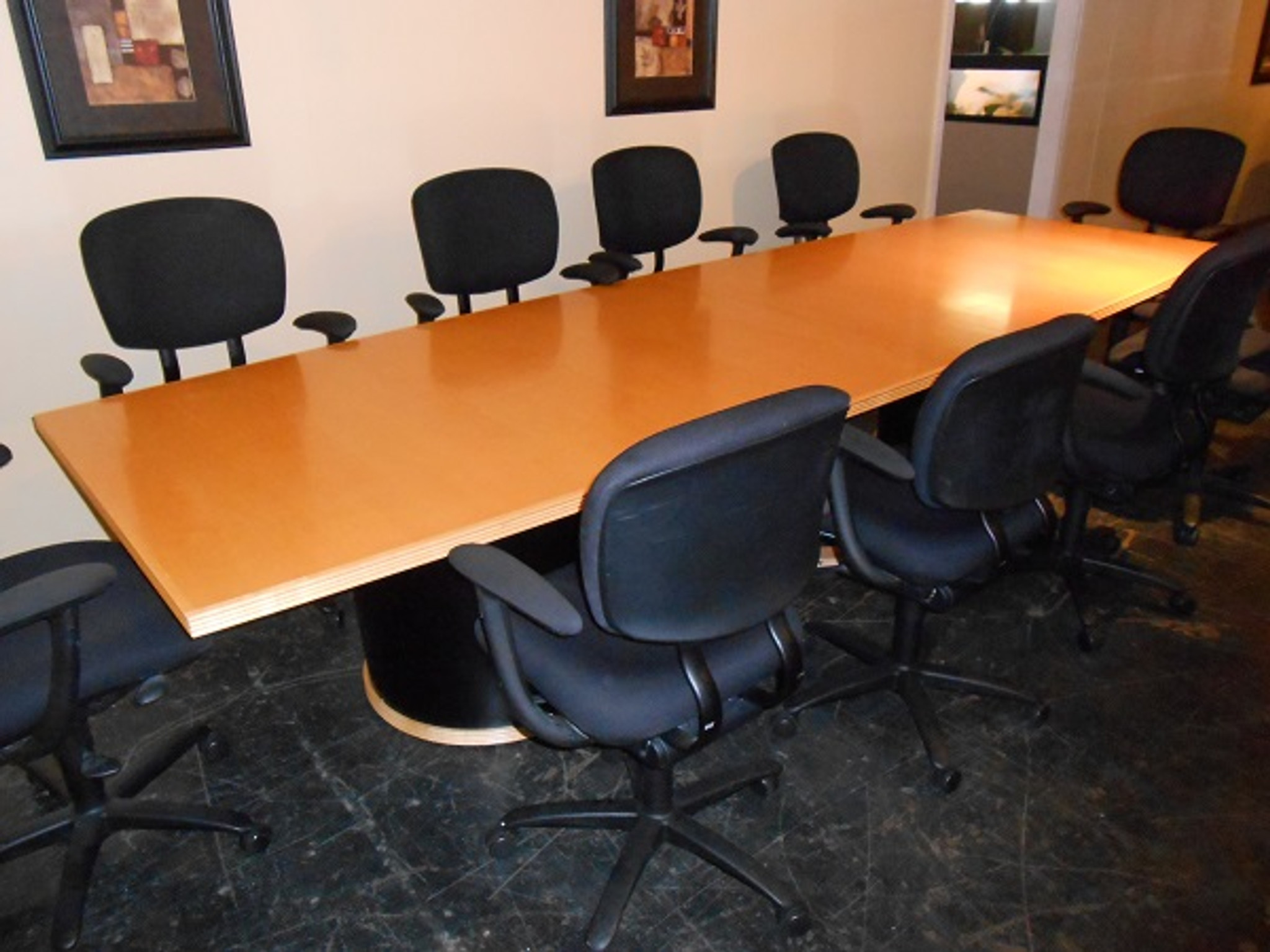 used conference table chairs