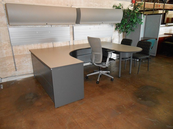 Modular UShaped Desk with Overhead Orlando Office Furniture