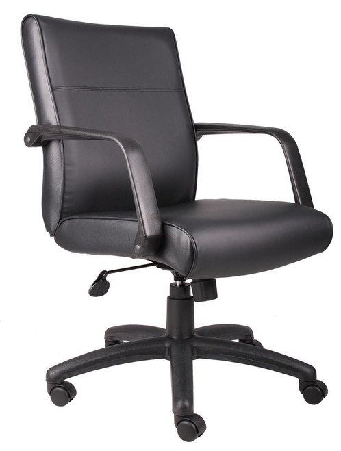 BOSS Office Products MID BACK EXECUTIVE CHAIR IN LEATHER PLUS   B686  41977.1416852028.500.659 