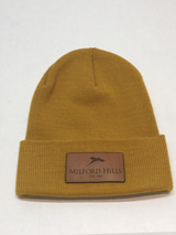 Milford Hills Leather Patch Beanie