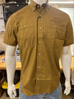 Tom Beckbe Milford Hills Tidewater Field Tan short sleeve Shirt