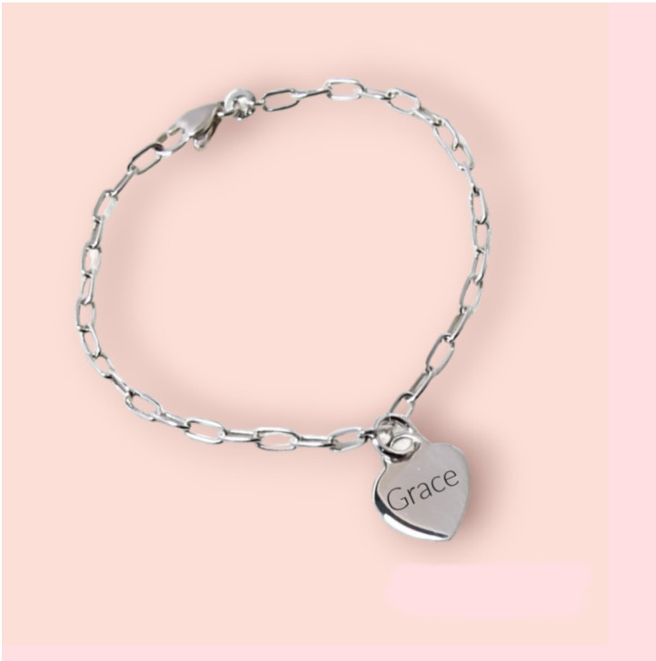 Personalised Bridesmaid Bracelet, Sterling Silver