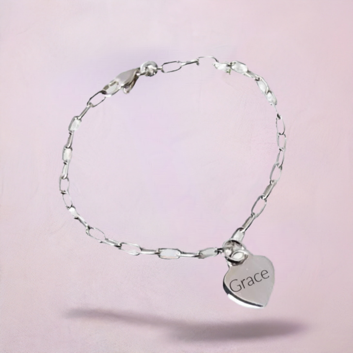 Bridesmaid Bracelet, Personalised, Sterling Silver