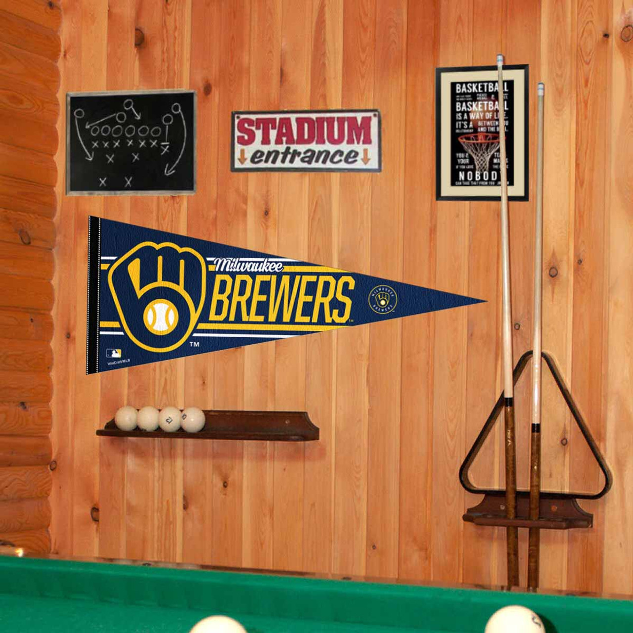 Milwaukee Brewers Pennant - State Street Products