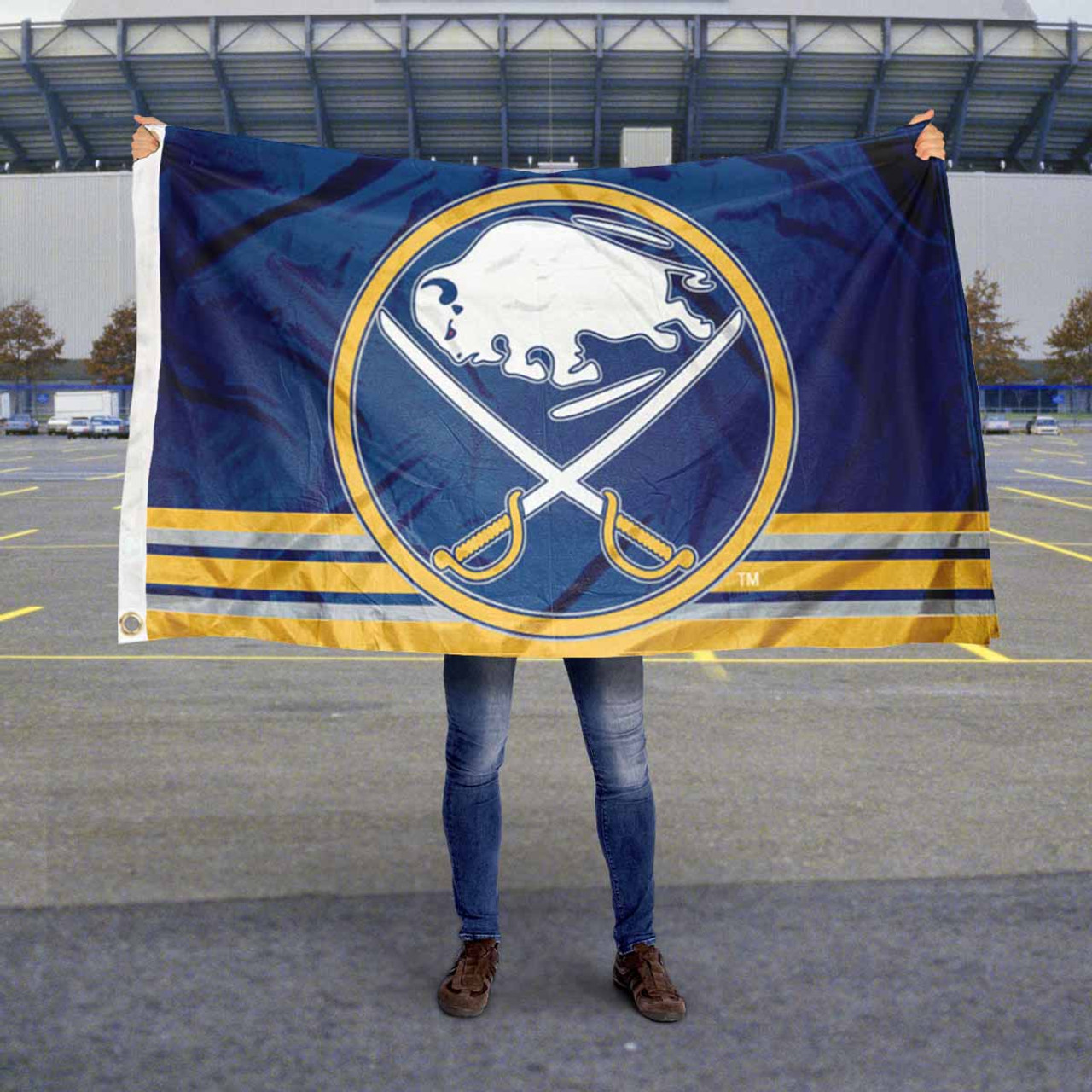 3x5' Buffalo Sabres Royal Blue Polyester Flag — Ace Flag & Visual