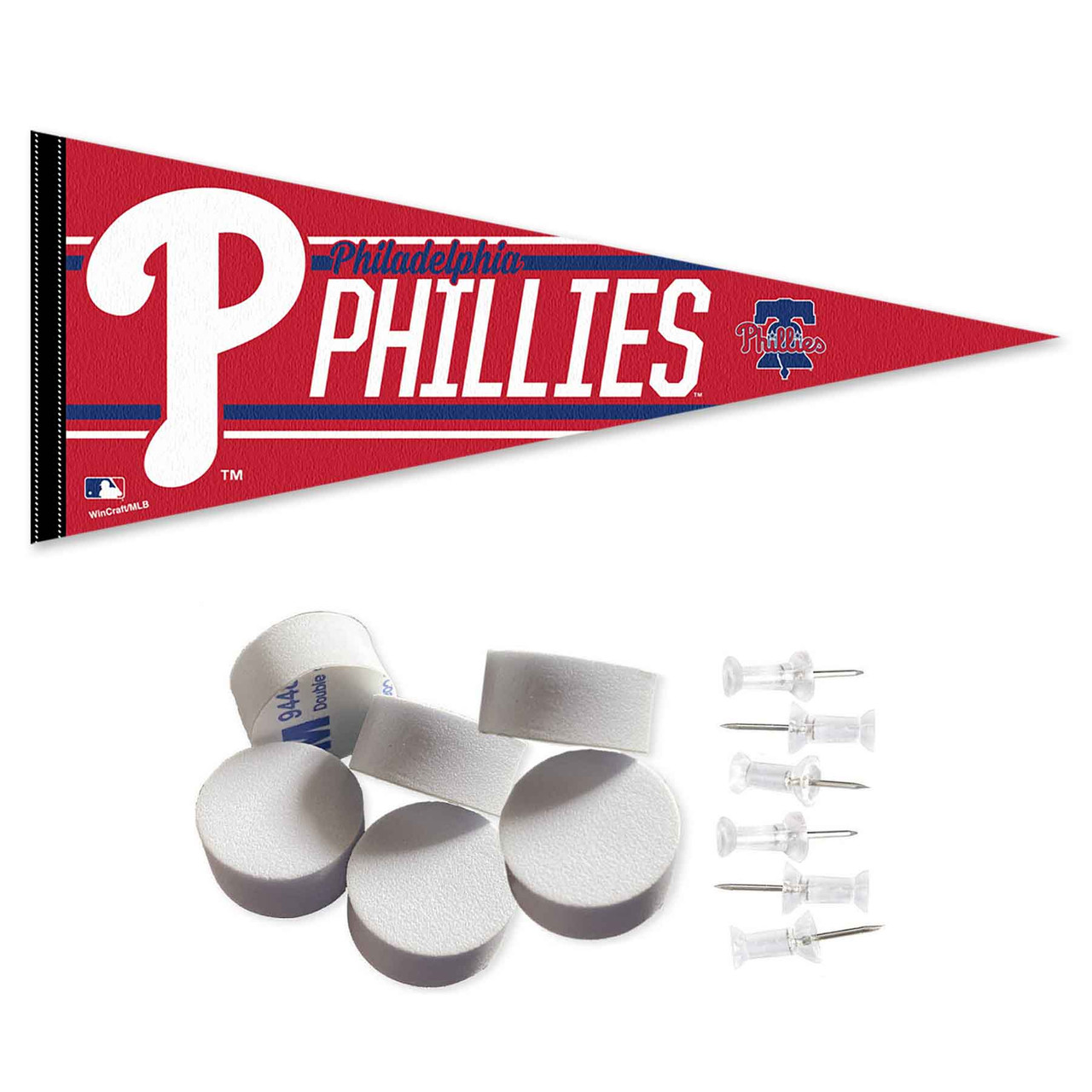 Philadelphia Phillies Banner Pennant with Tack Wall Pads - State Street ...