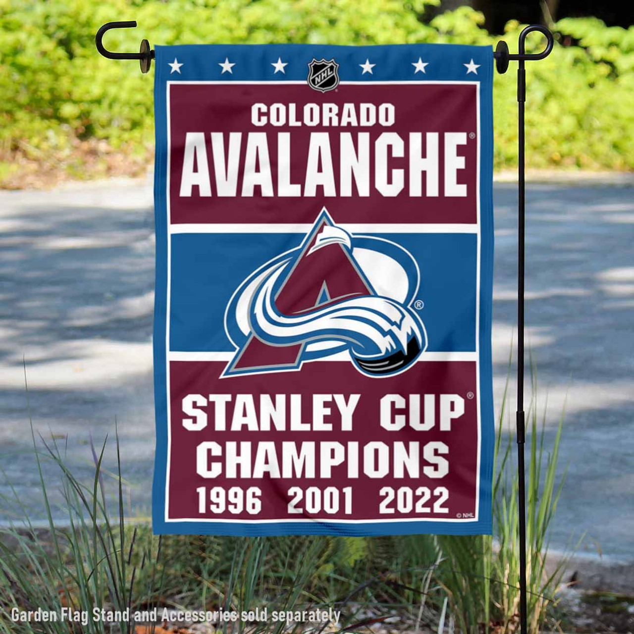 Colorado Avalanche NHL 3x Stanley Cup Champions 1996 2001 2022