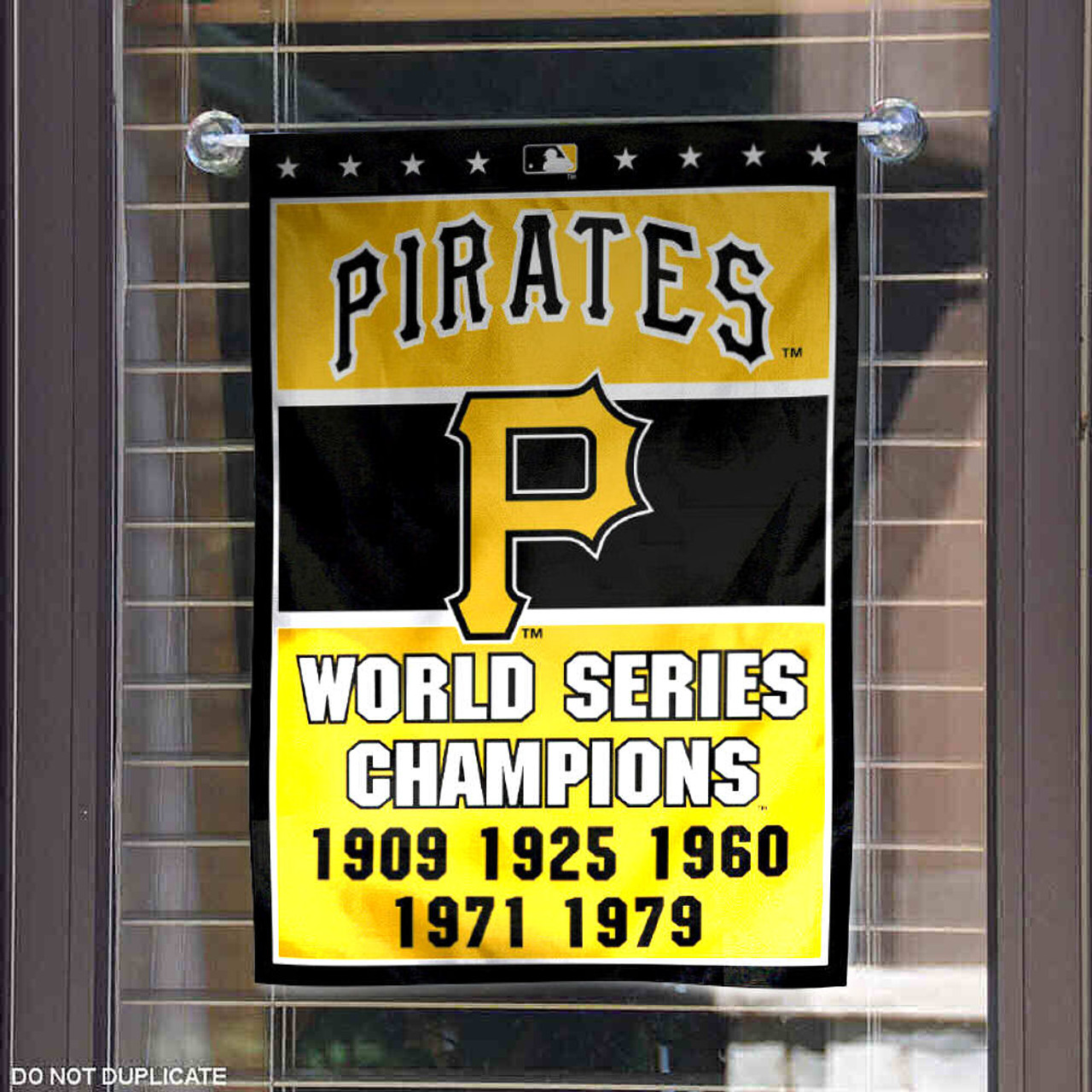 Pittsburgh Pirates 5-Time World Series Champions Double Sided Garden Flag