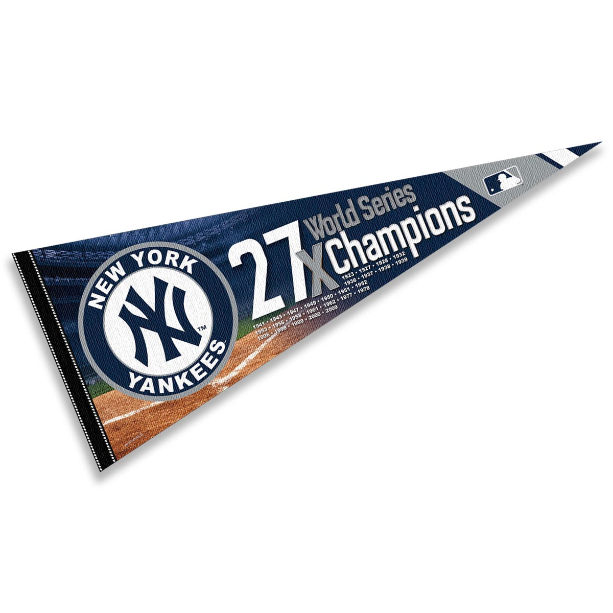 New York Yankees 27 Time World Series Champions Pennant - State