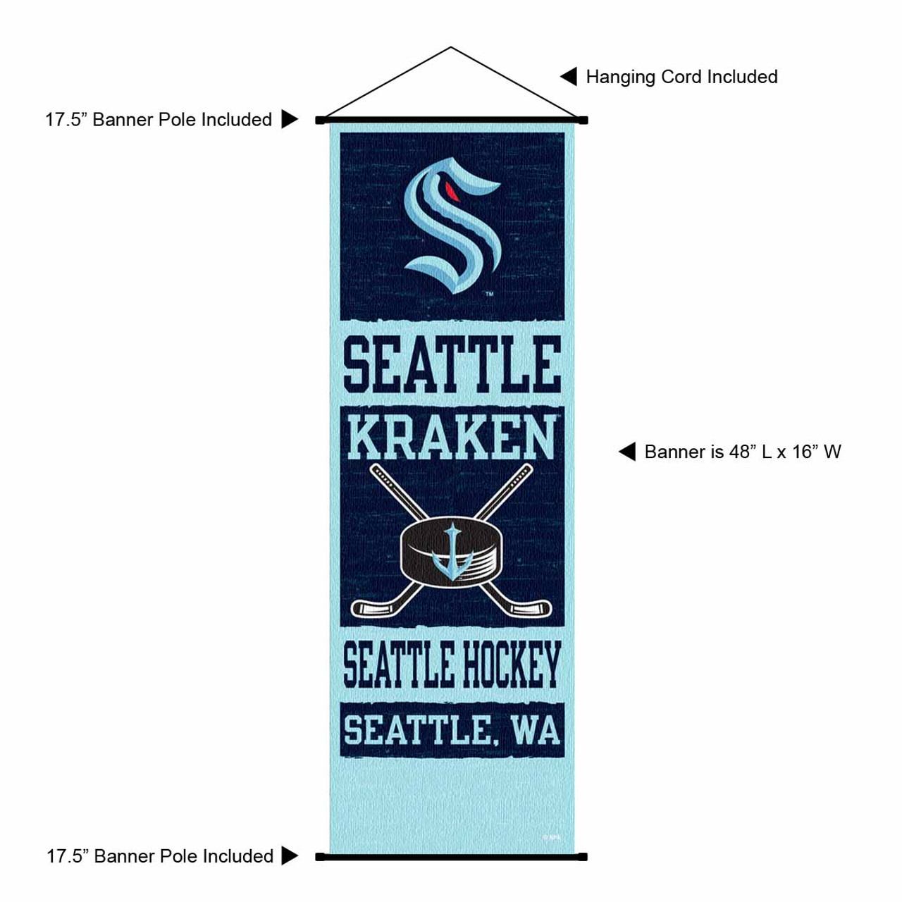 Seattle Kraken Street Sign