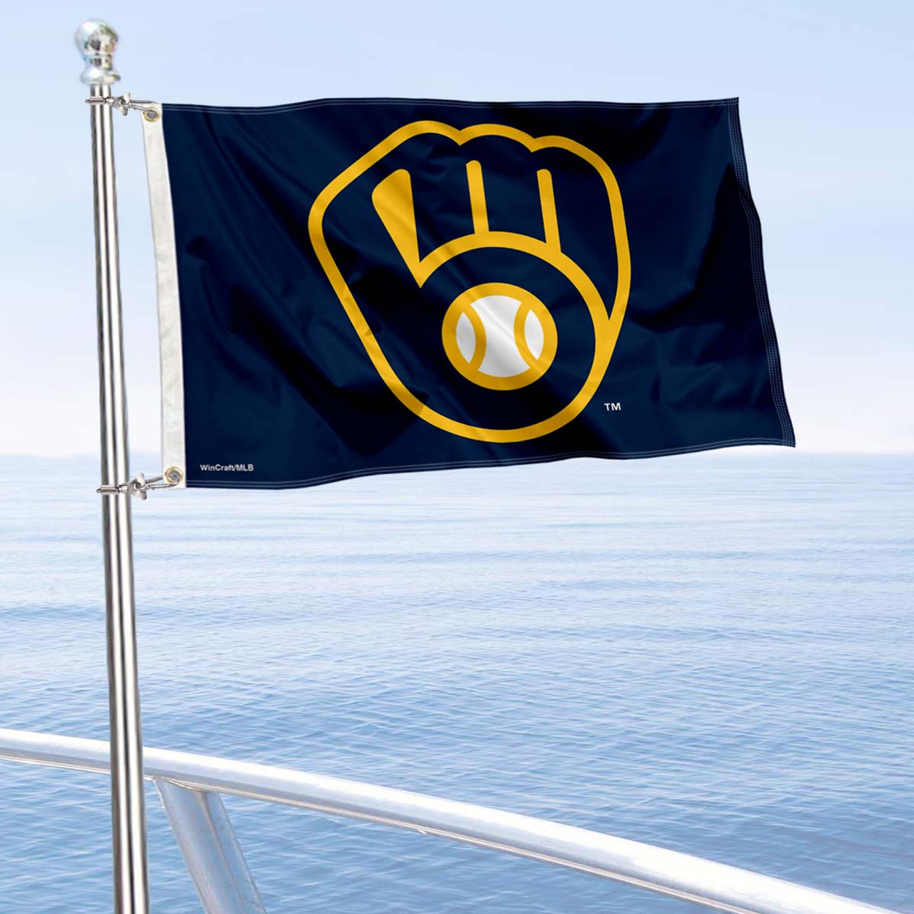 Milwaukee Brewers 12 Team Color Flag Sign