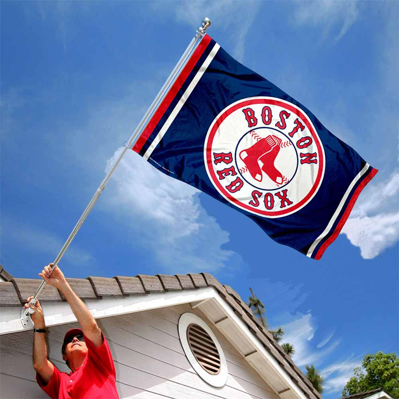 BOSTON RED SOX FLAG STENCIL