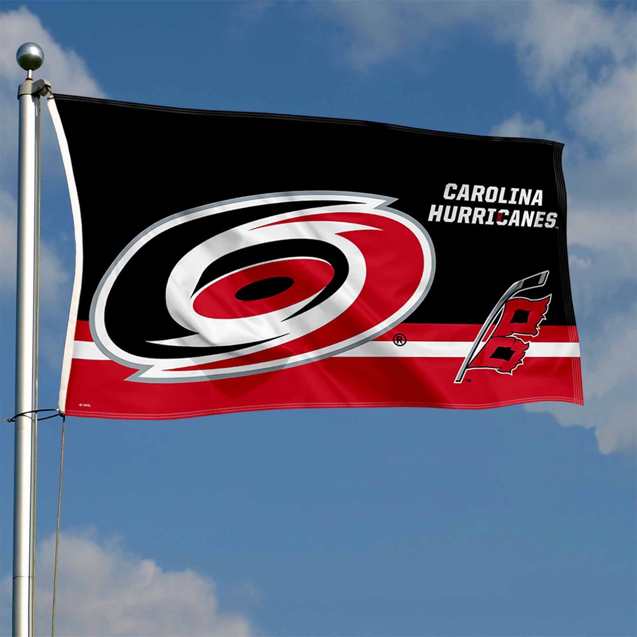 Carolina Hurricanes Logo Insignia 3x5 Flag - State Street Products