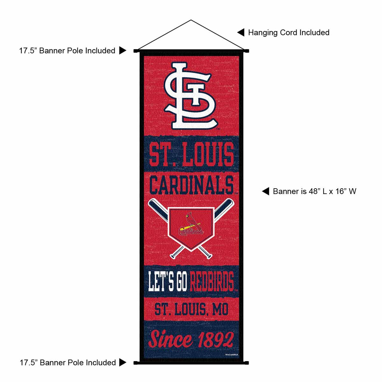 St. Louis Cardinals Banner and Tapestry Wall Tack Pads