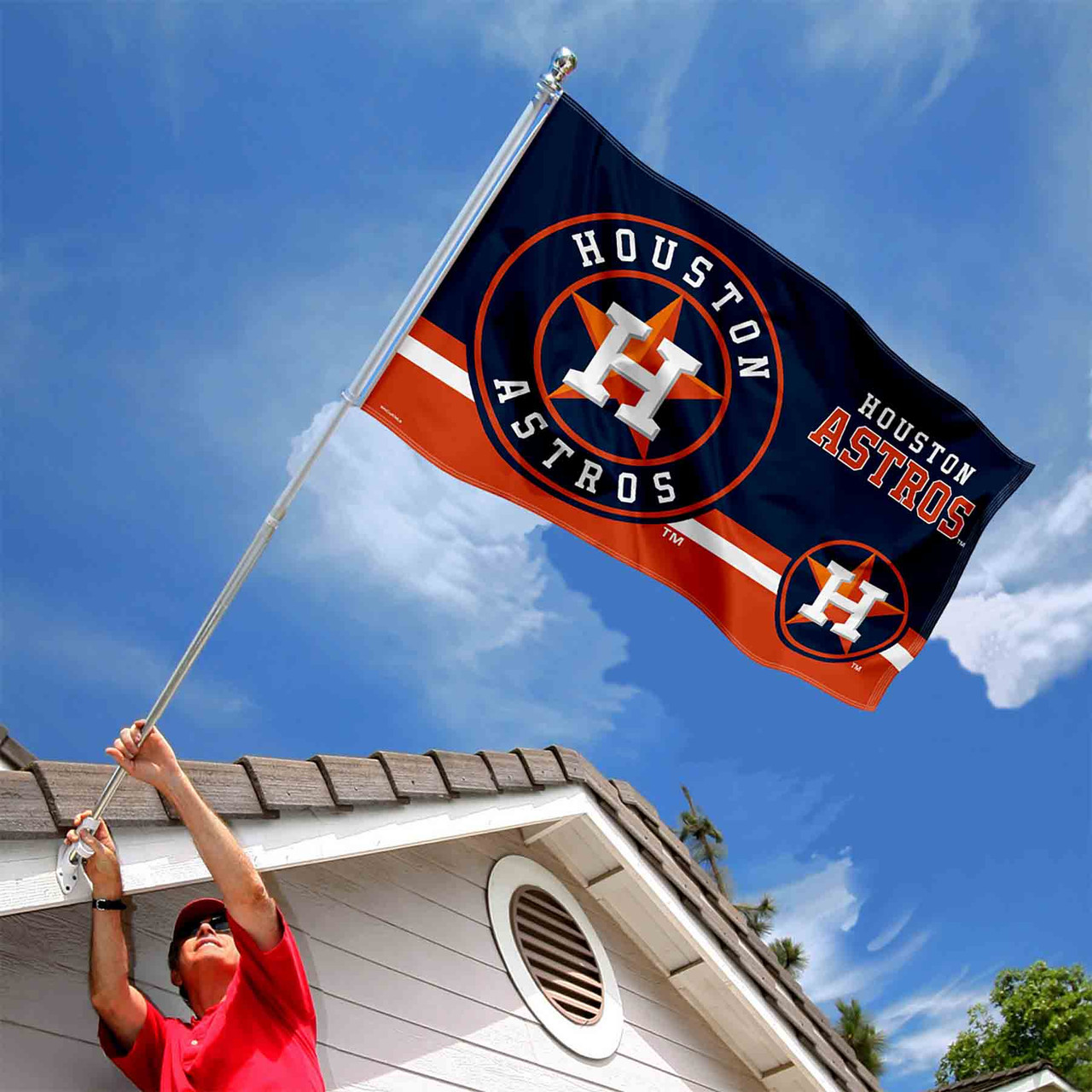 Deluxe Houston Astros Logo USA Stars Stripes Flag Banner 3x5 ft MLB Fan  2020 NEW