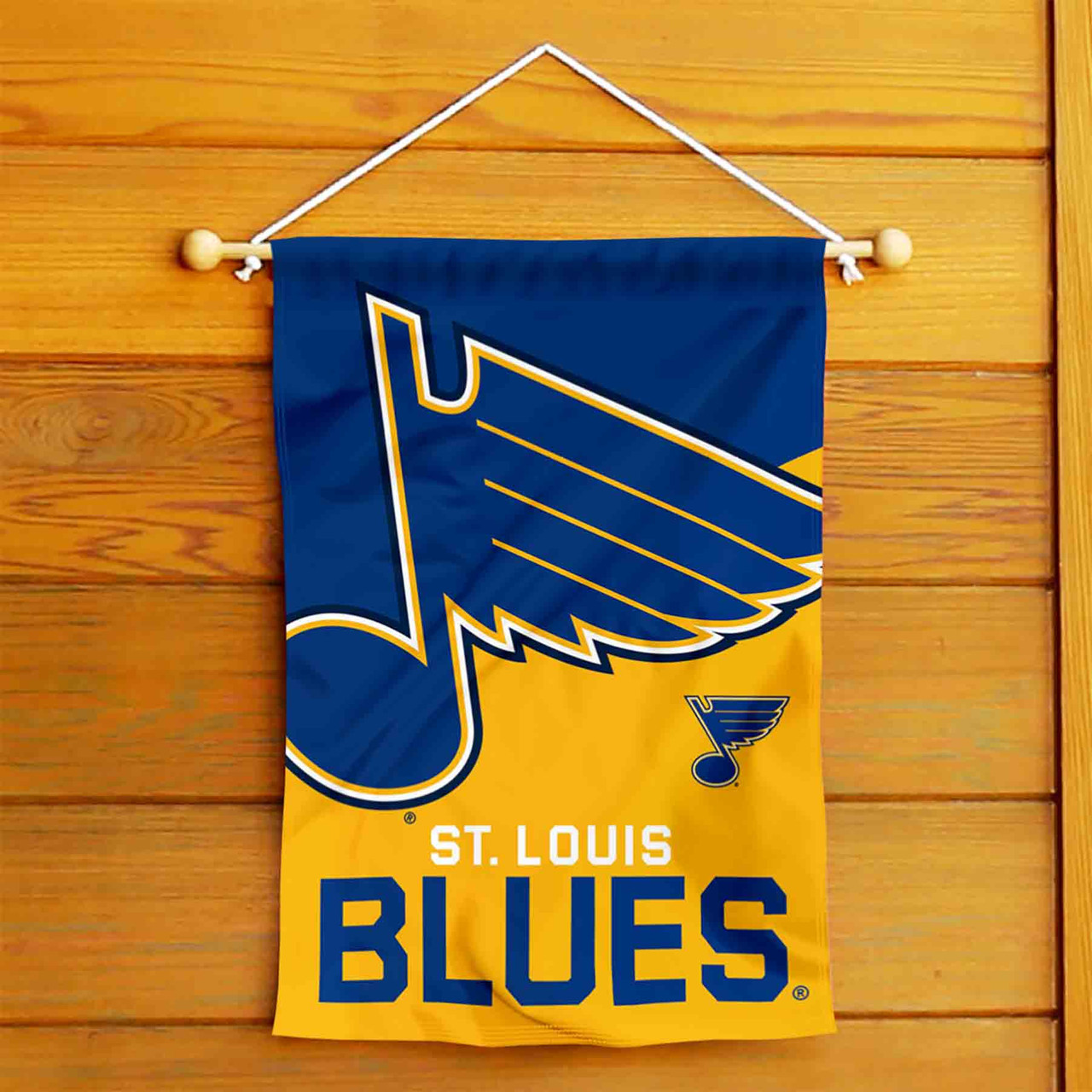 St. Louis Blues Double Sided Logo Garden Flag